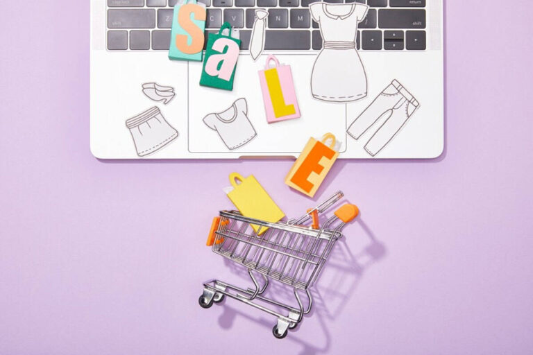 Online fashion shopping cart