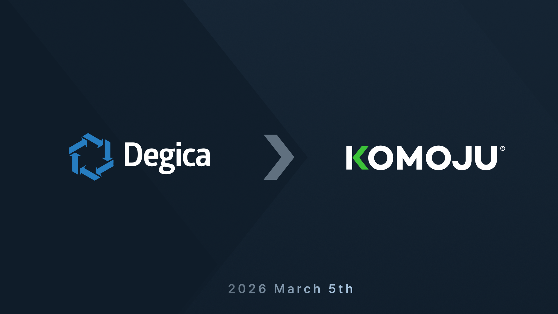 Degica to KOMOJU 2026.03.05