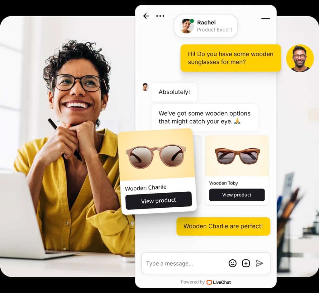 Screenshot of the LiveChat plugin